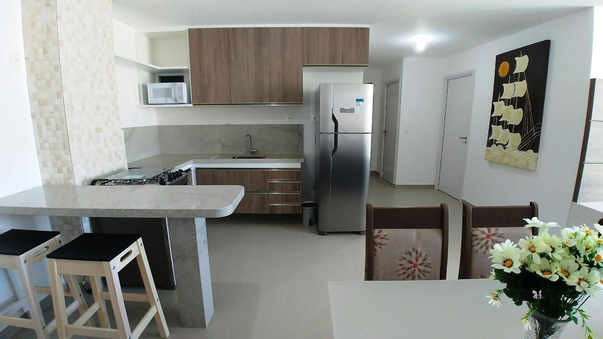 Apartamento Família à Beira Mar Barra de São Miguel Exterior foto
